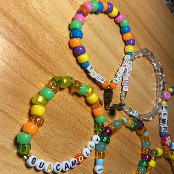 Trippy Rave / Festi Kandi Bracelet set of 6 - Picture 2 of 4